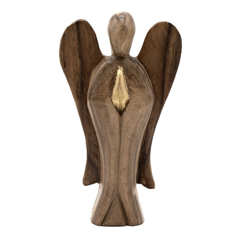 Hati-Hati Angel shown from the front, with dark brown wings and a gold detail