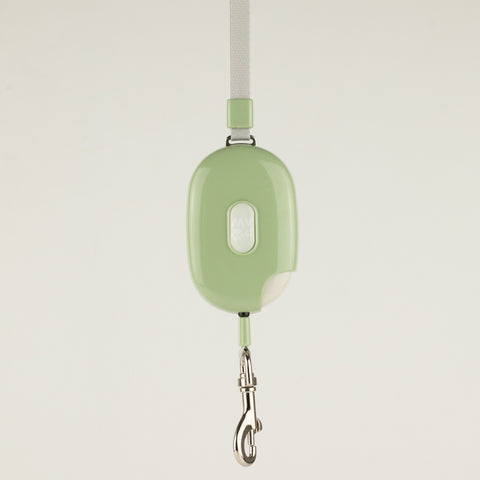 Green Paw Pocket Pod retractable lead with wrist strap and clip