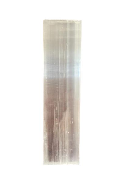 Flat bar charging plate shown upright against a white background, with its pale translucent surface visible