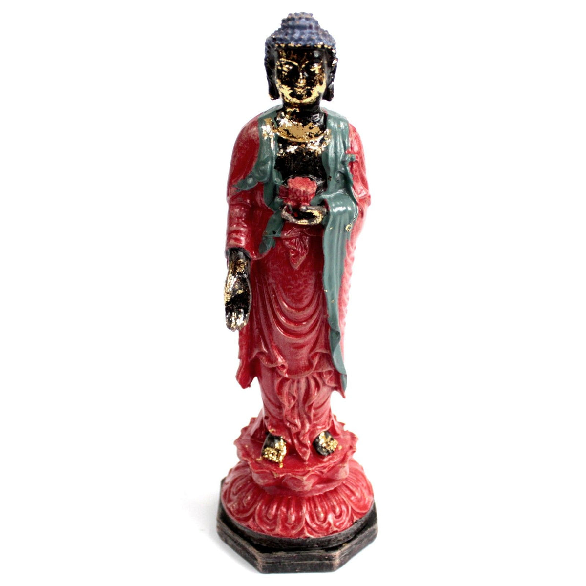 Front view of the Standing figure's face and headpiece