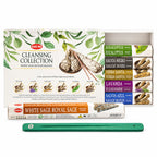 HEM White Sage incense collection box with six blends and green holder