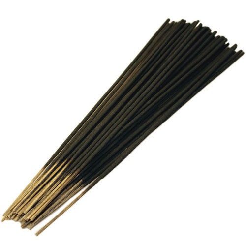 Bulk Incense, Patchouli, a bundle of dark incense sticks with pale wooden ends, shown against white