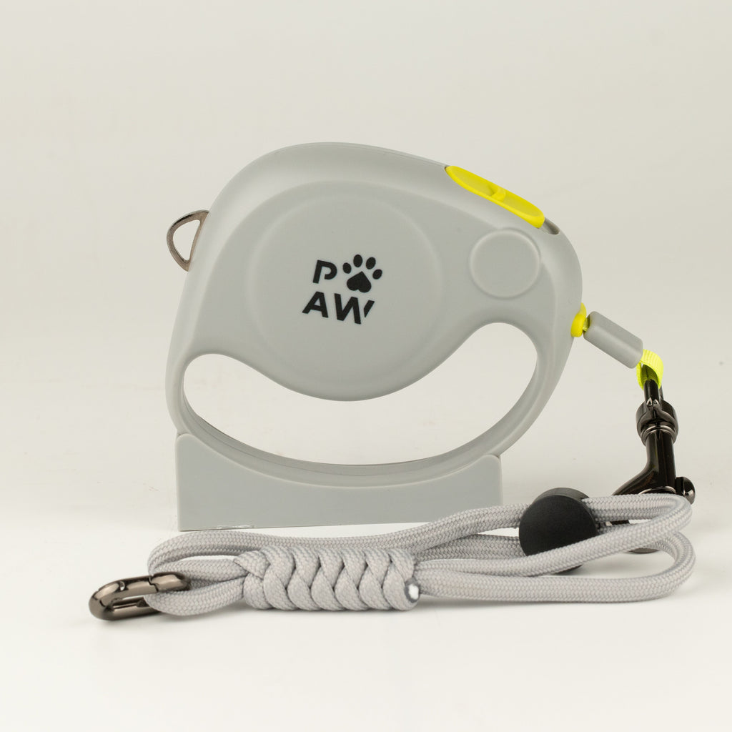 Grey lead casing and rope wrist strap displayed together