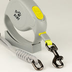 Close-up of the yellow control button and metal clip