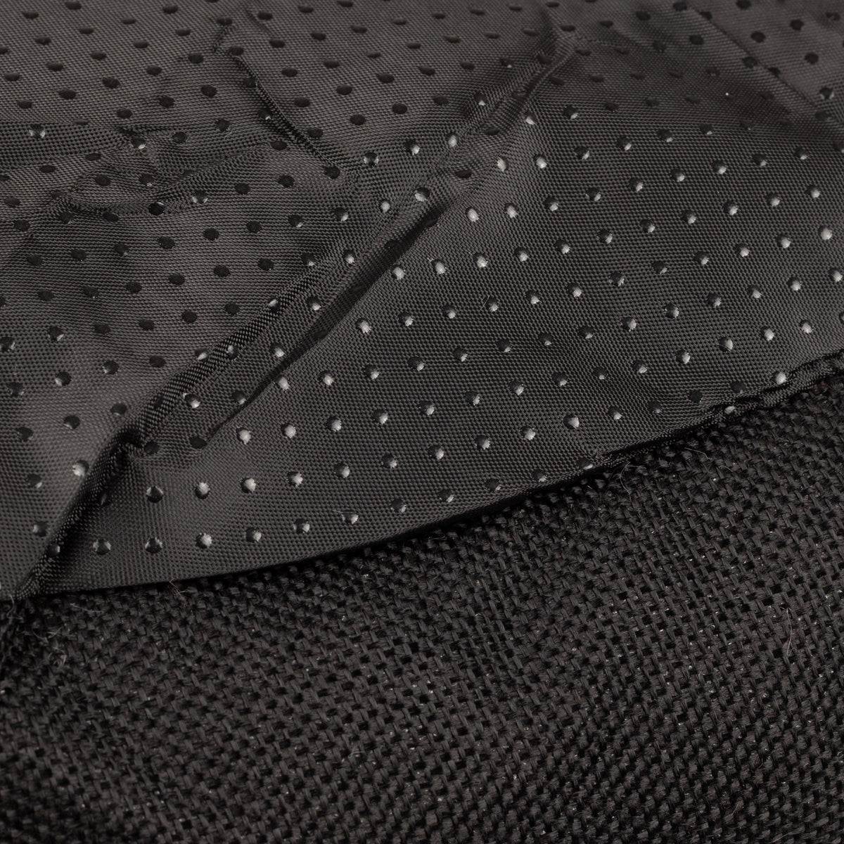 Close view of the textured underside of the bed