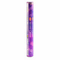 HEM Precious Opium incense in a tall purple hexagonal pack