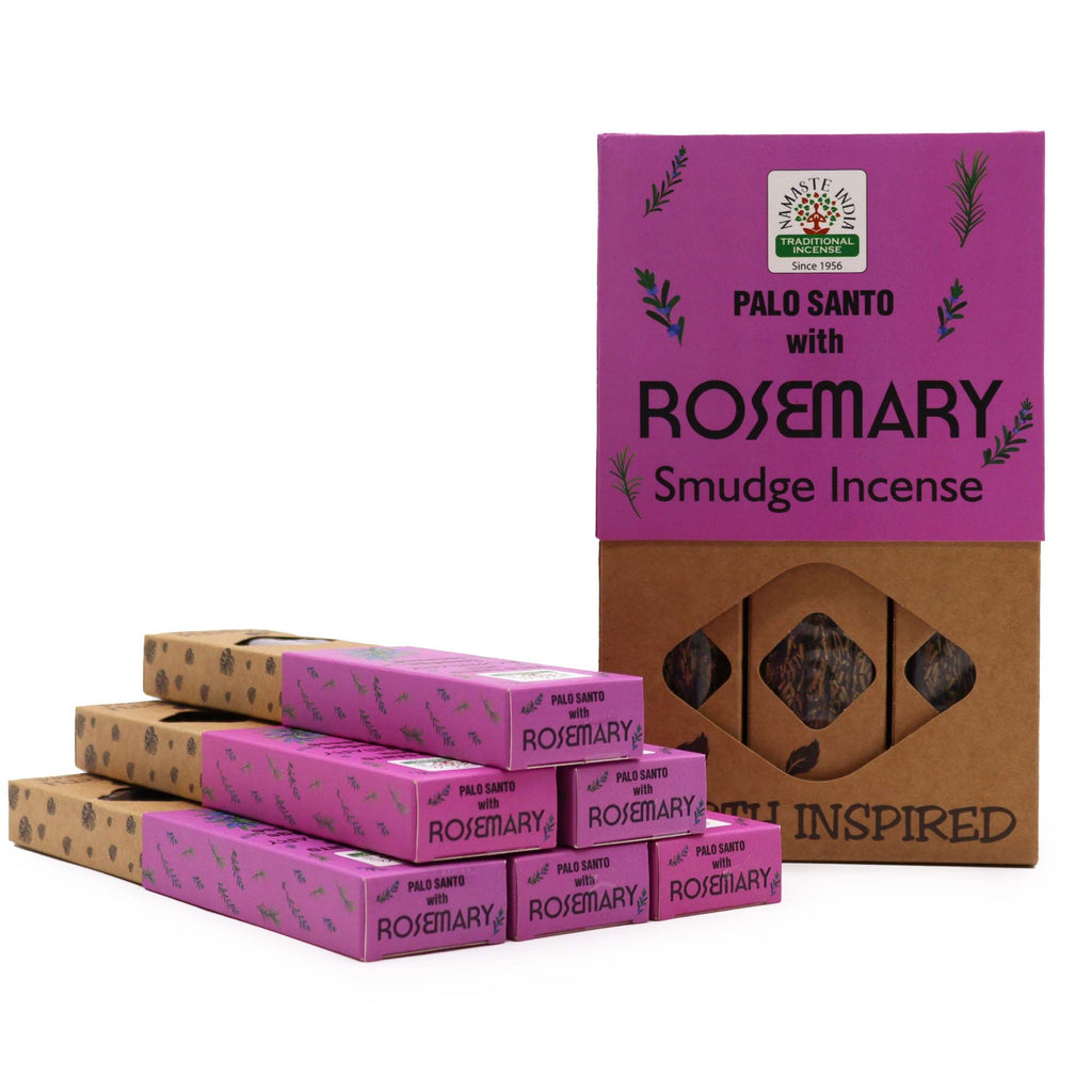 Palo Santo with Rosemary smudge incense boxes, small and large size