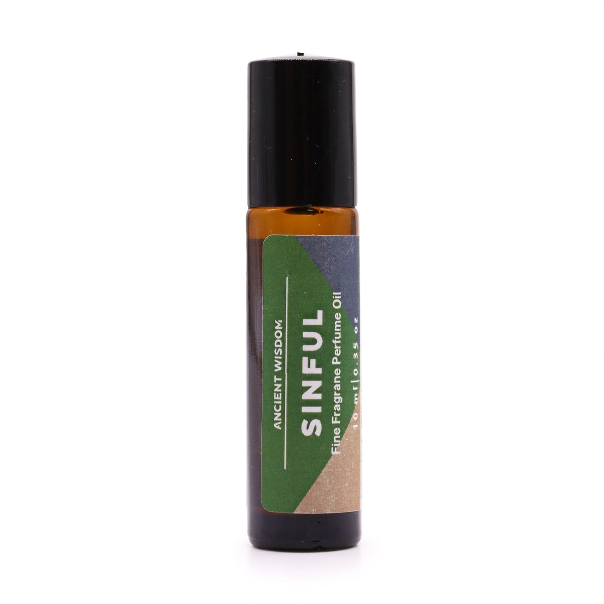 Sinful Fine Fragrance Perfume Oil 10ml in an amber roll-on bottle with a black cap