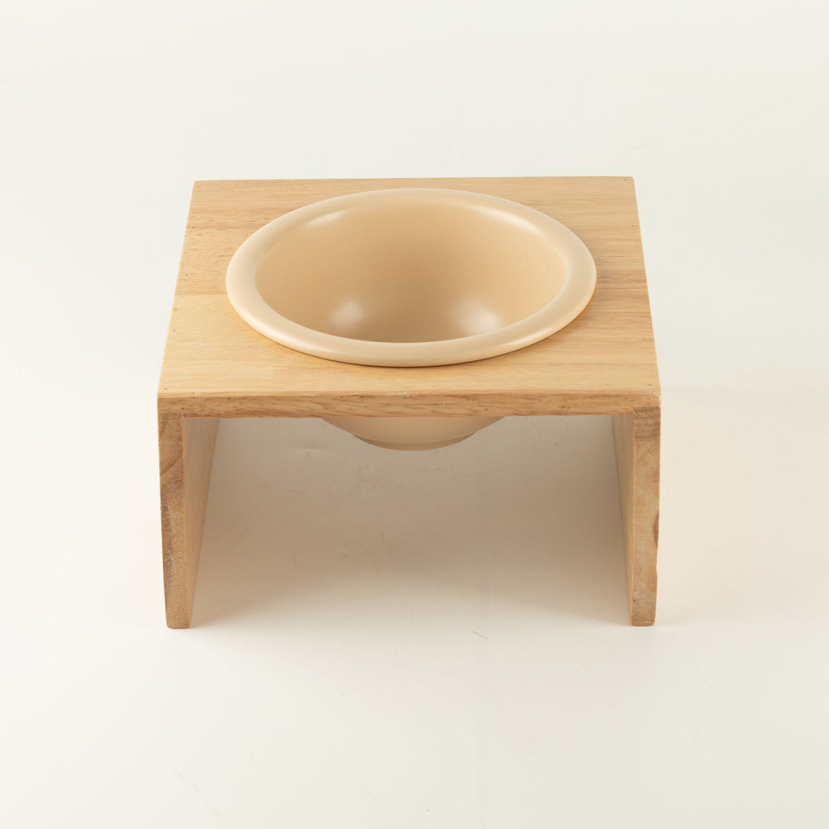 PAW bowl and stand viewed from the front