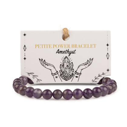 Petite Amethyst Power Bracelet, 17cm x 6mm