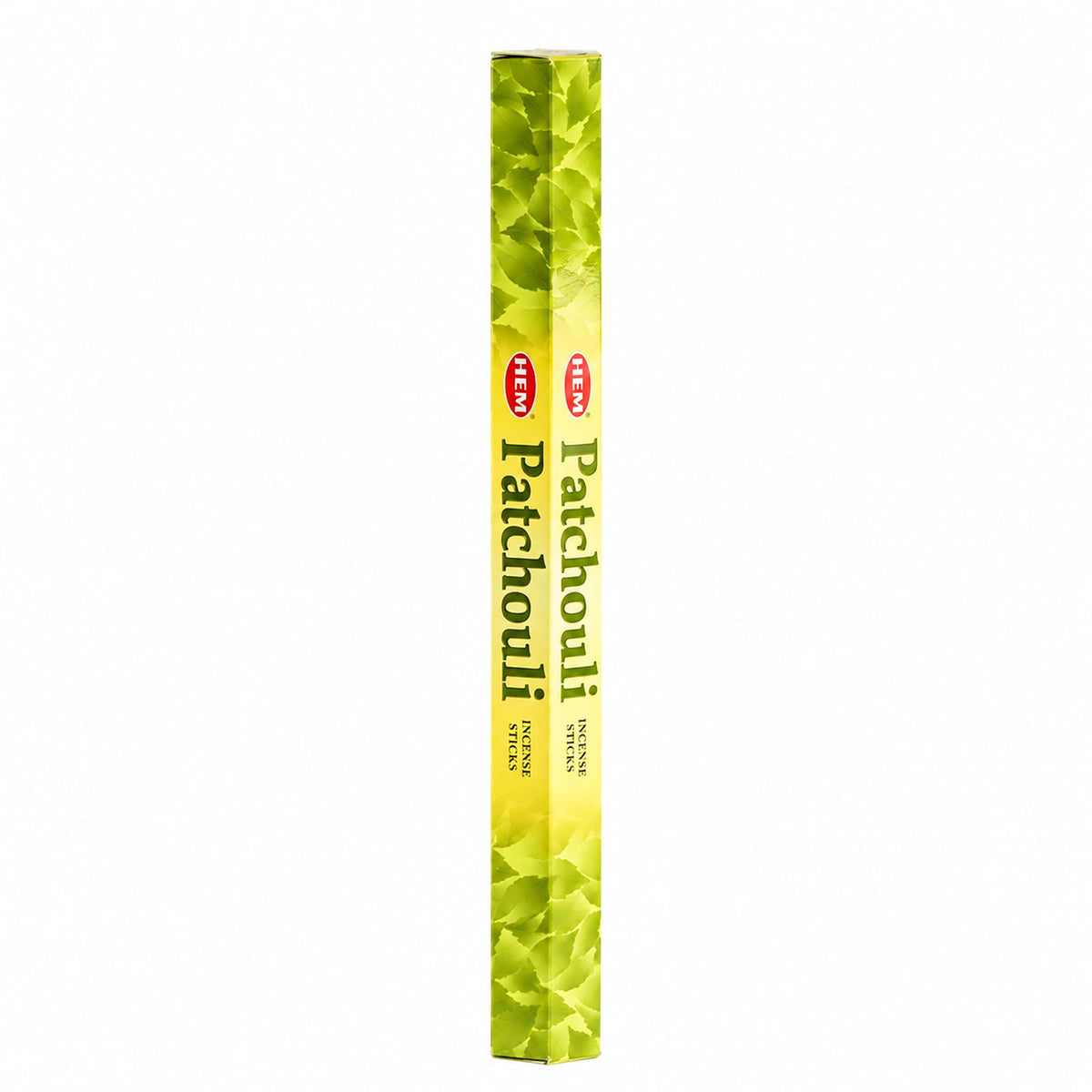 HEM Patchouli incense stick pack in green and yellow