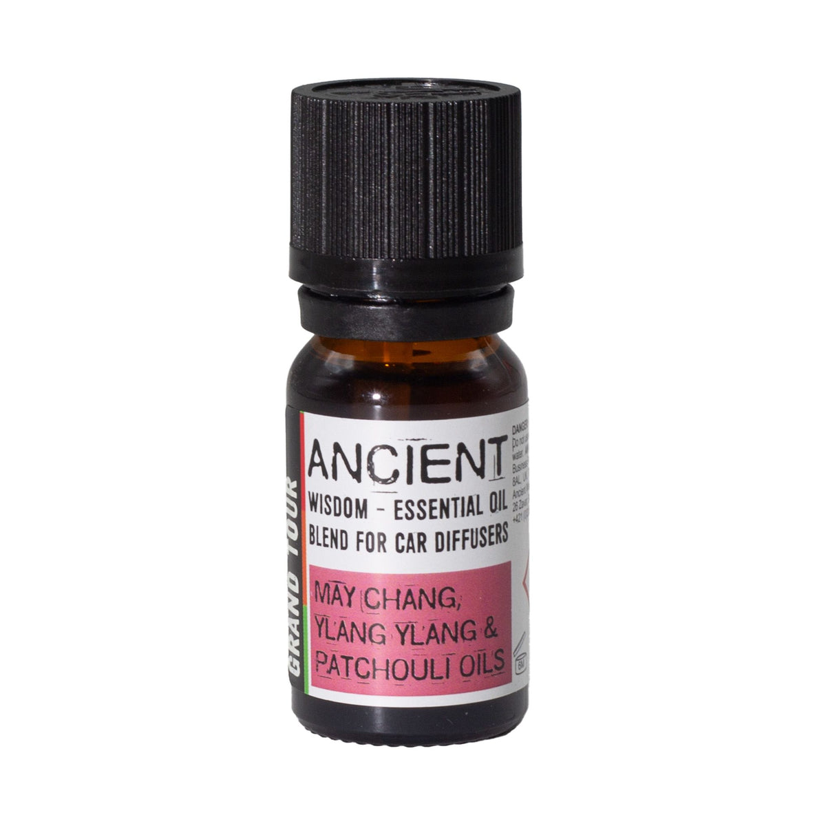 Front view of the amber Grand Tour bottle on a plain white background
