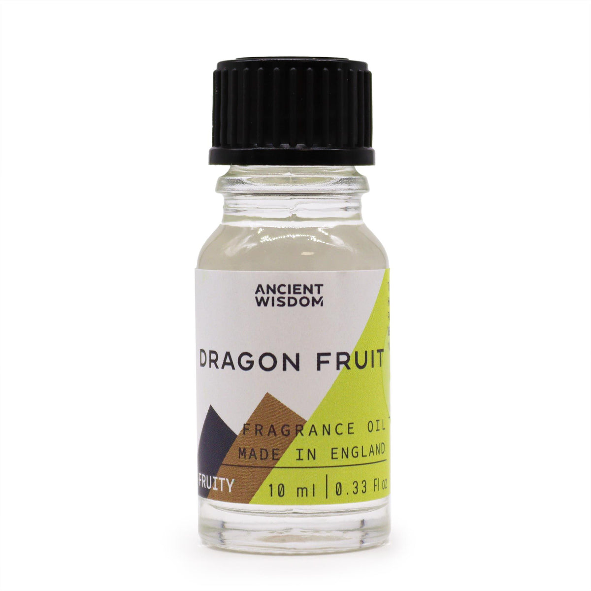Dragon Fruit oil bottle with black cap, front label facing forward against a white background