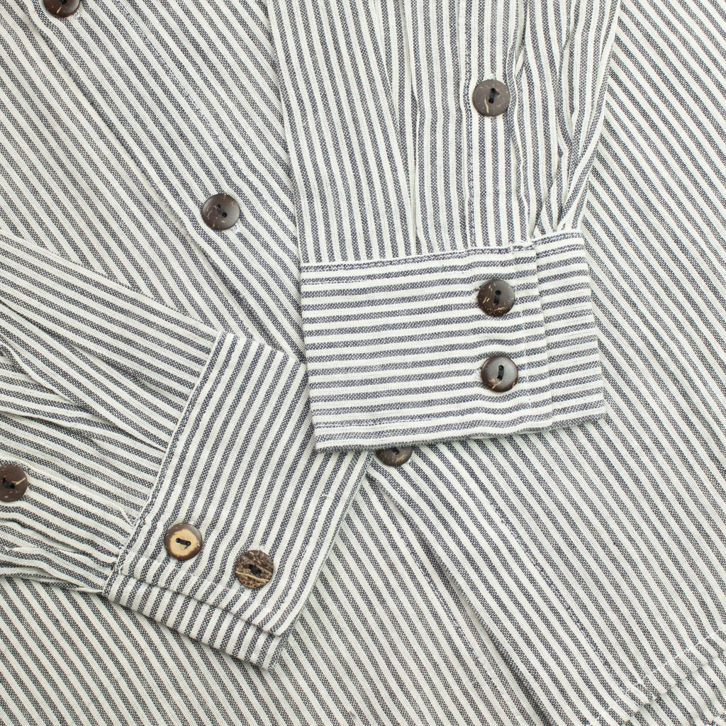 Nomad Sari Grandad Shirt - Grey Stone - Large