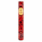 HEM Red Rose incense in a tall red hexagonal pack