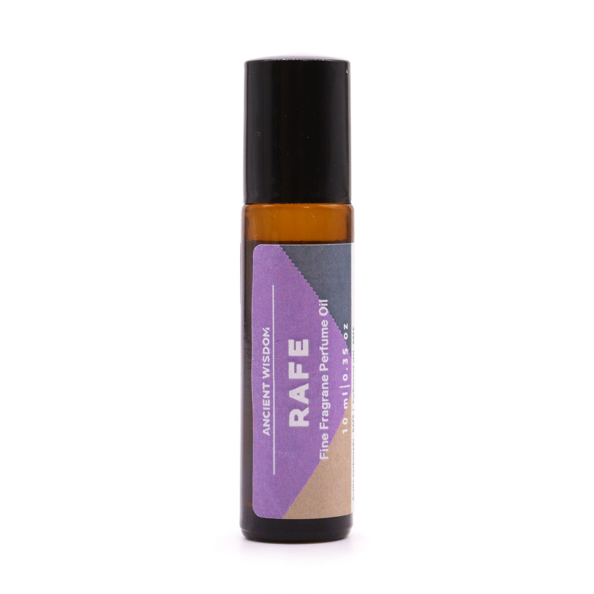 Rafe Fine Fragrance Perfume Oil 10ml in an amber glass roll-on bottle with a black cap