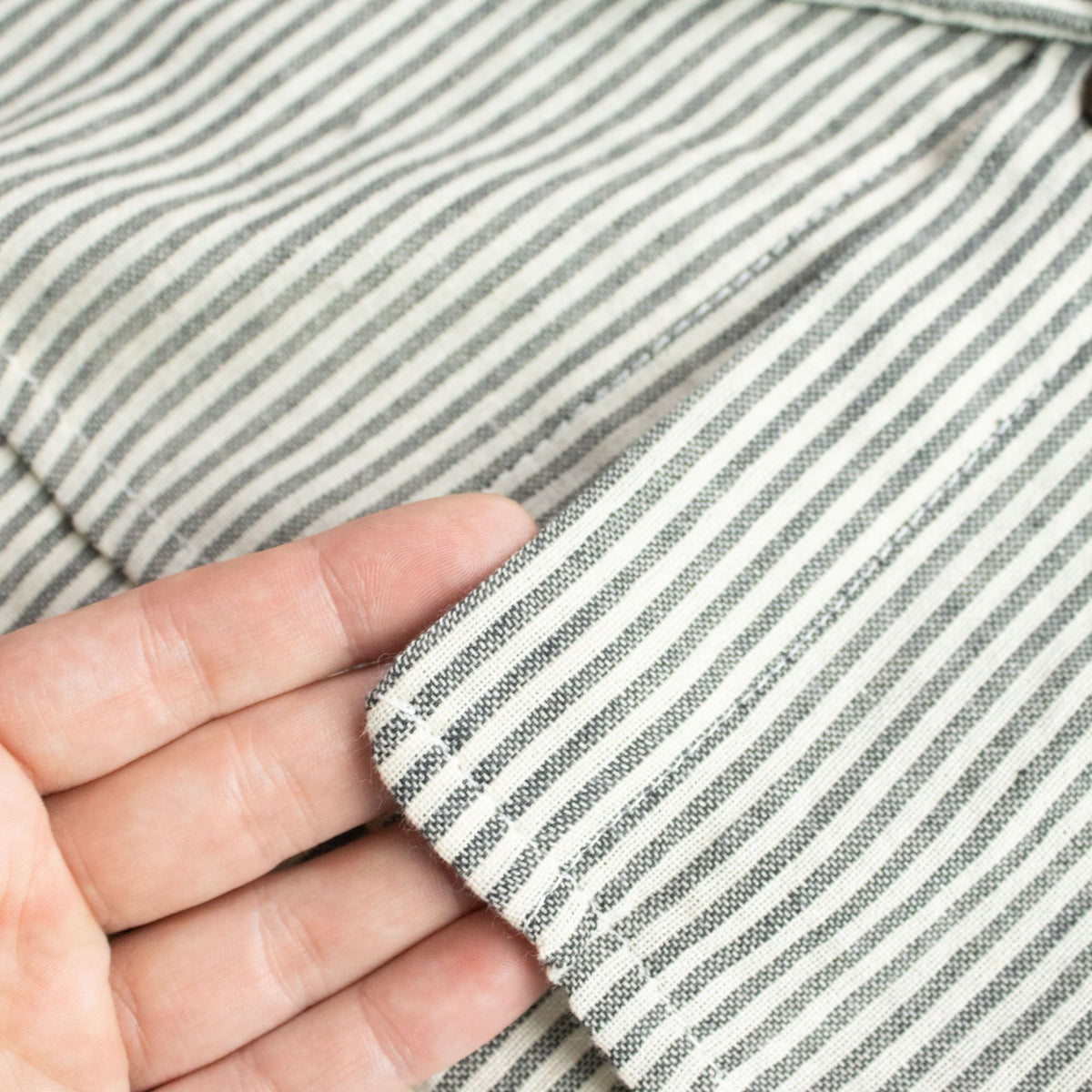 Nomad Sari Grandad Shirt - Grey Stone - Large