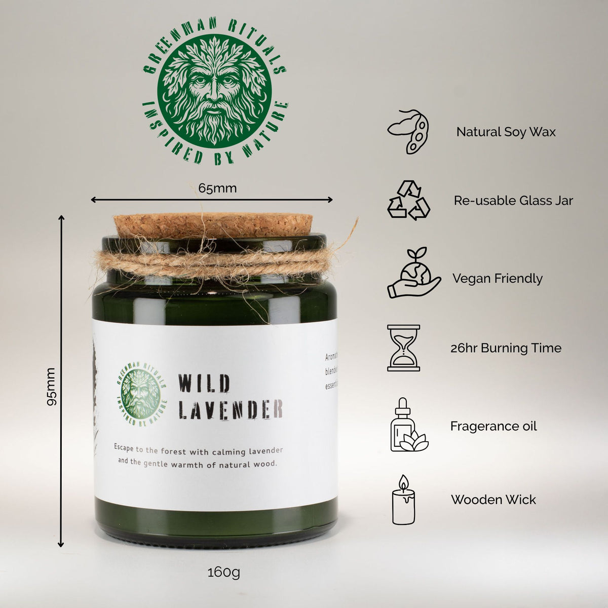 Greenman Woodwick Soy Candle - Cedar Citrus