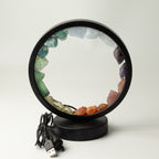 Lamp cable and USB connector shown beside the gemstone halo lamp