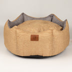 Front view showing the bed’s raised grey interior sides