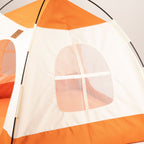 Side view showing the tent bed's mesh window