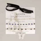 Nymph Spirit Northern Lights bracelet set on its illustrated card