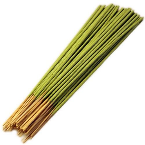 Bulk Incense, Frank & Myrrh, green sticks with natural-coloured ends arranged diagonally on white