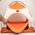 Removable padded cushion inside the tent bed