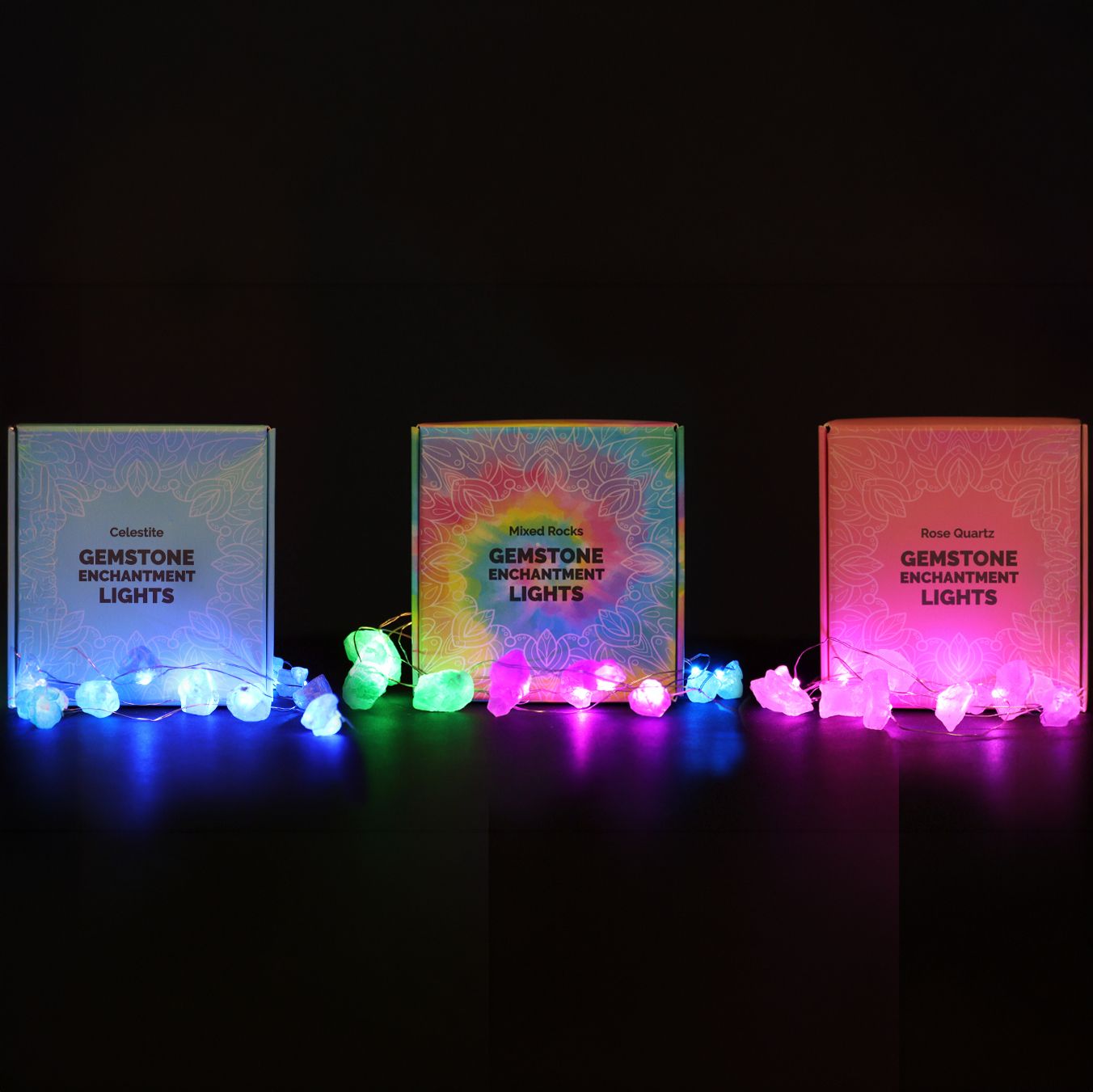Gemstone Enchantment Lights - Rose Quartz