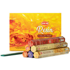 HEM Resin Collection incense set with green ashcatcher