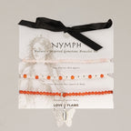 Nymph Spirit Love & Flame bracelet set on its illustrated card