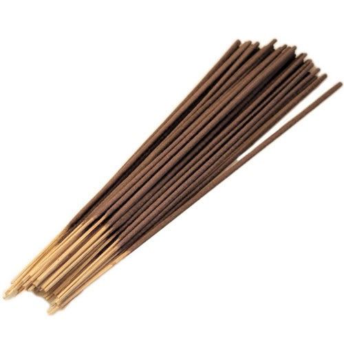 Bulk Incense, Vertiver Gold, a loose bundle of long brown sticks with pale ends on white