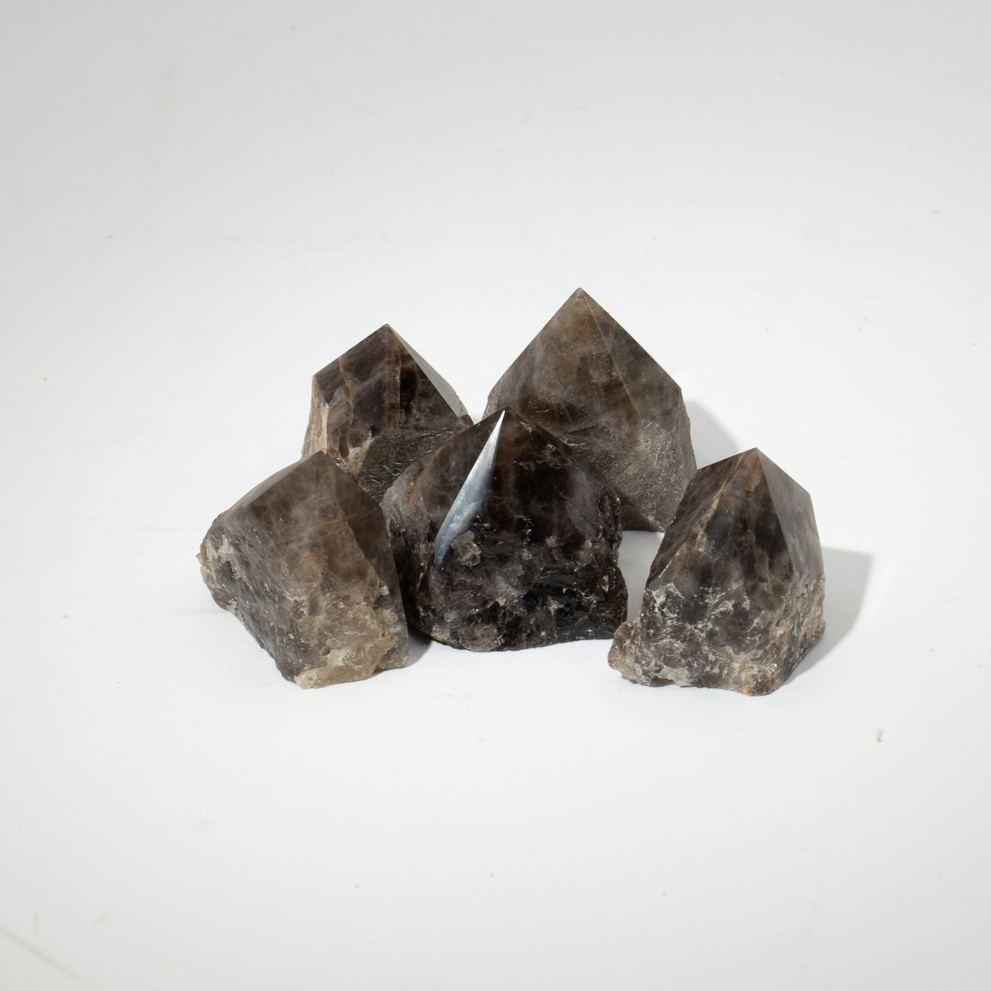 Gemstone Top Polished Points - Smoky Quartz (approx 5-6 pieces)
