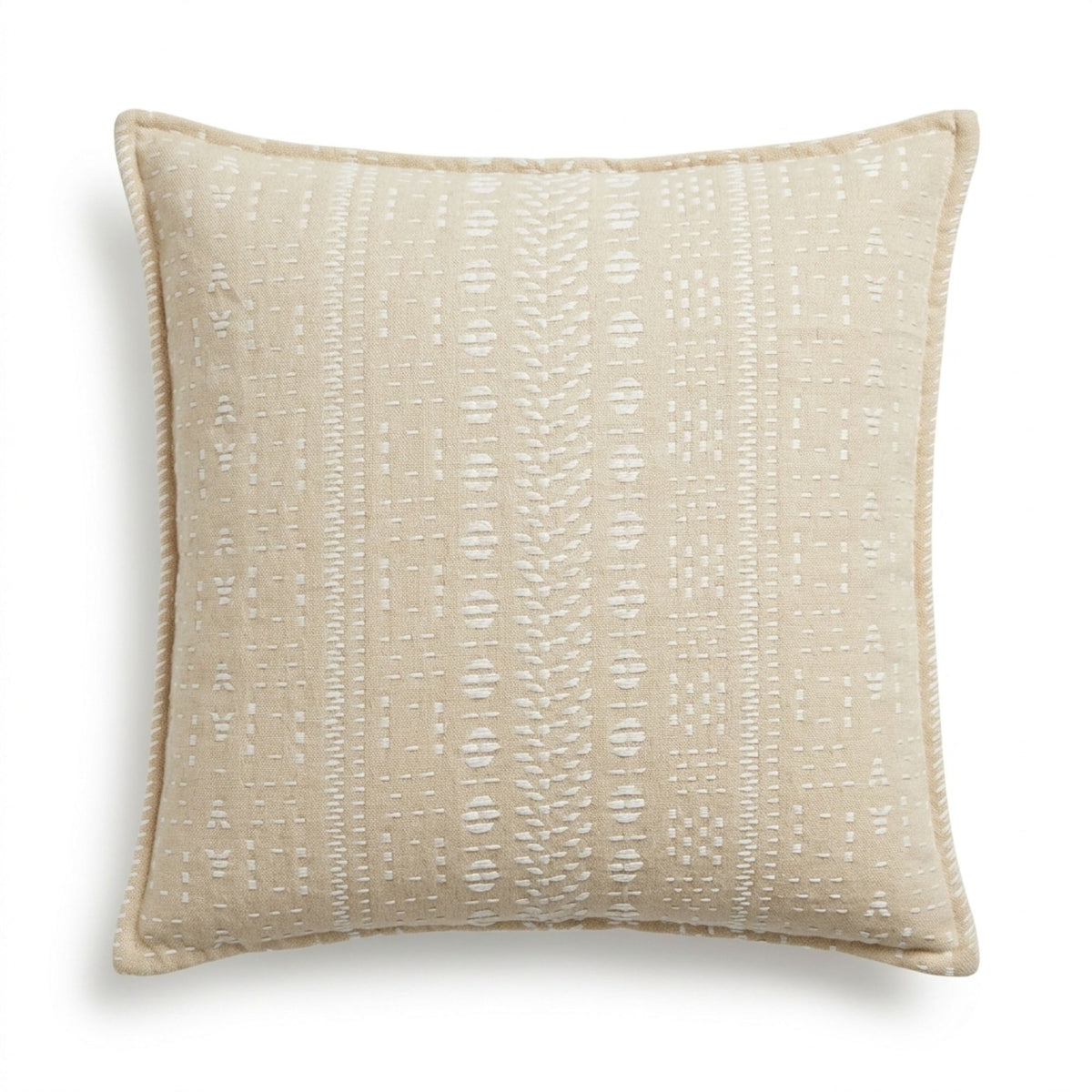 Classic Cushion Cover, Soft Stone, 45x45cm, square cushion shown from the front on a white background