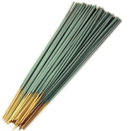 Bulk Incense, Nagchampa, a fan of dark green sticks with exposed tan ends on a white background