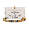 Dream Tigereye bracelet with illustrated presentation card