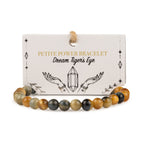 Dream Tigereye bracelet with illustrated presentation card