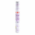 HEM Vanilla incense in a tall white and lilac hexagonal pack
