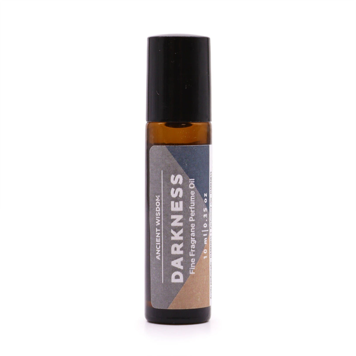 Darkness Fine Fragrance Perfume Oil 10ml in an amber roll-on bottle with a black cap, shown upright
