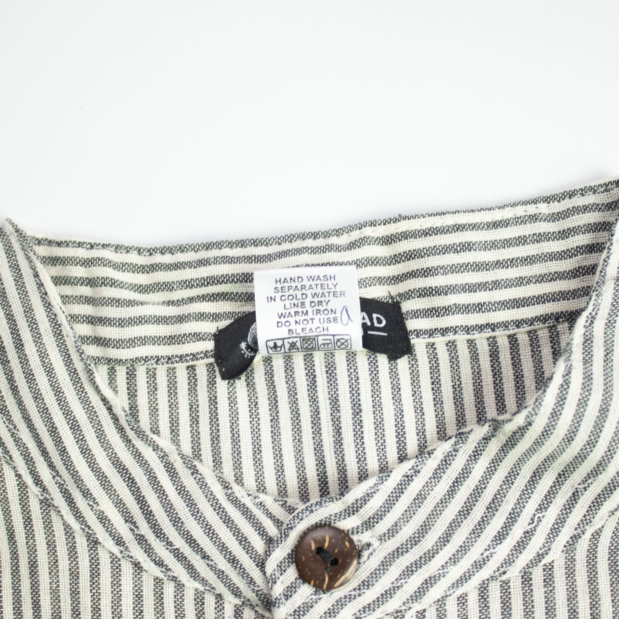 Nomad Sari Grandad Shirt - Grey Stone - Large