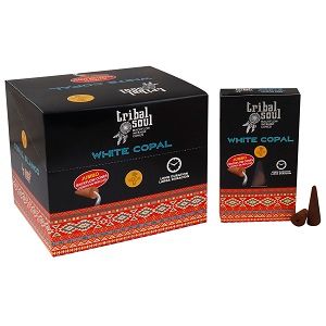 Tribal Soul White Copal Backflow Incense Cones