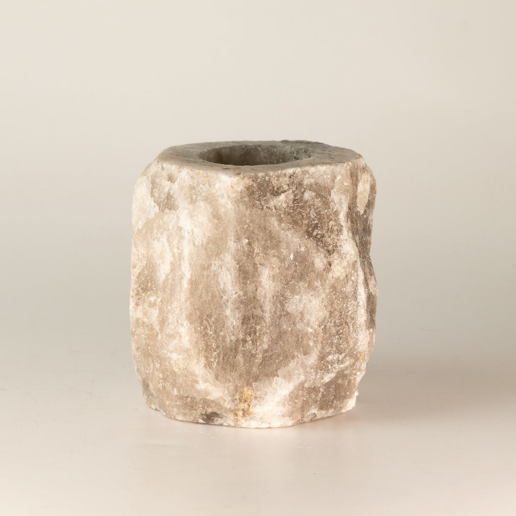 Grey Salt Candle Holder 600-800g