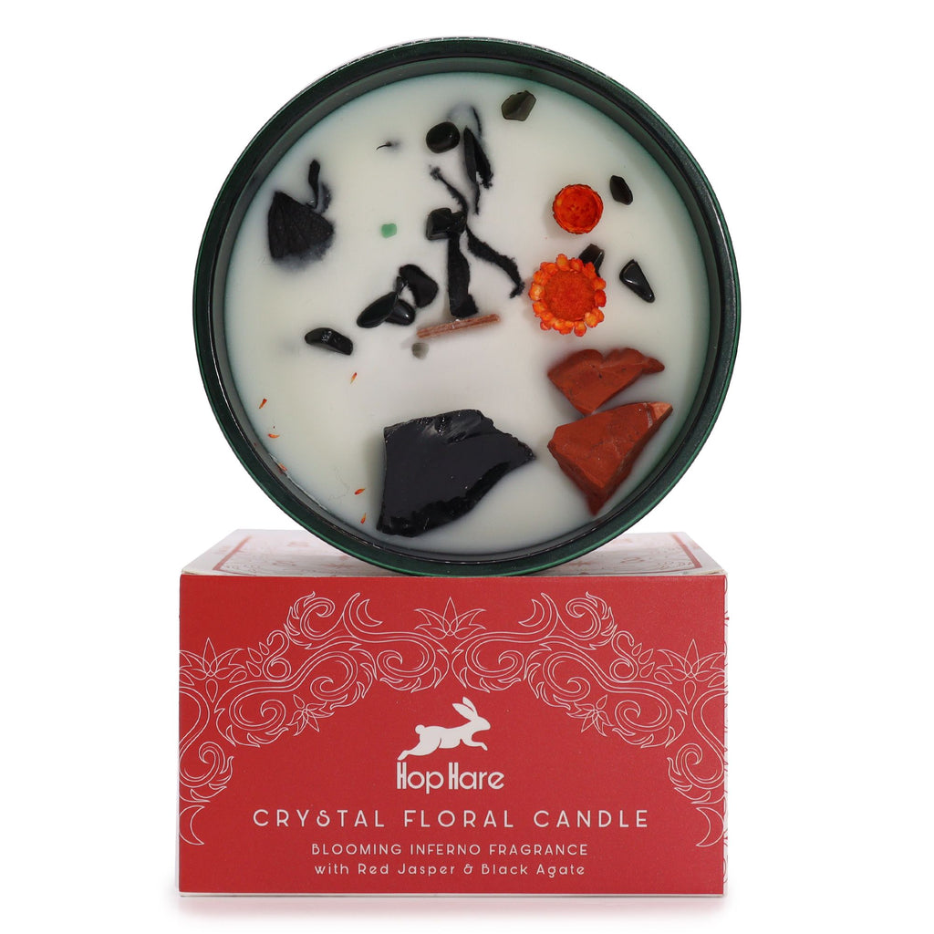 Hop Hare Crystal Magic Flower Candle - The Devil