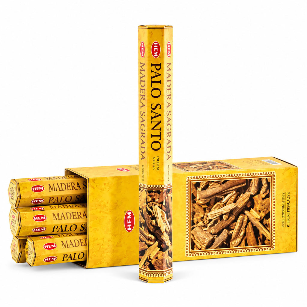 HEM Palo Santo incense pack shown with other packs