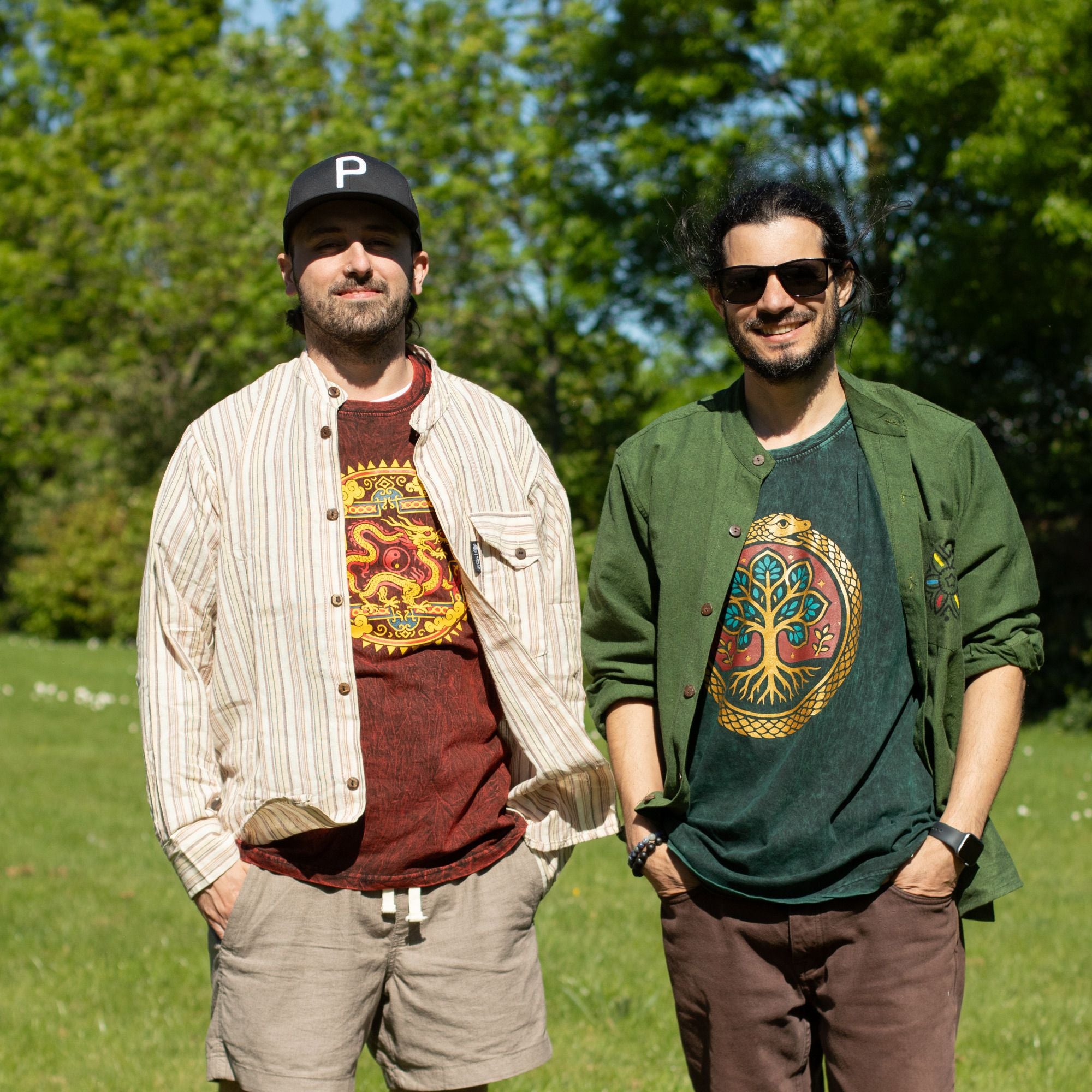 Nomad Sari Kathmandu Shirt - Forest Green - Medium