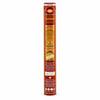 HEM Precious Chandan incense in its tall red and gold hexagonal pack