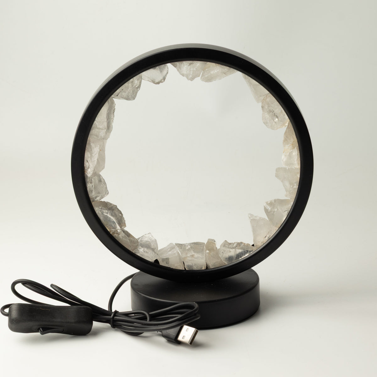 Zen Mind halo lamp with attached USB cable and switch