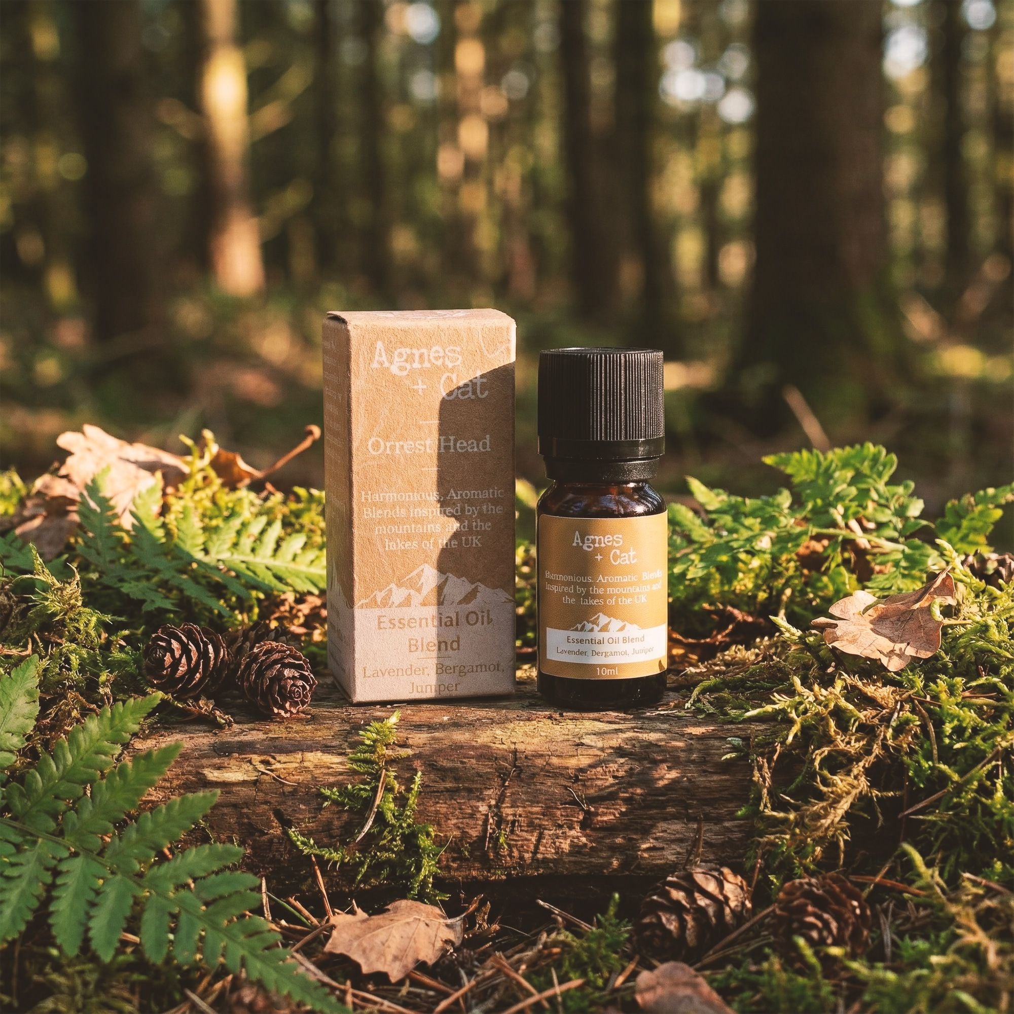 Agnes + Cat Essential Oil Blend - Skiddaw Box - Orange, Lavender & Spruce