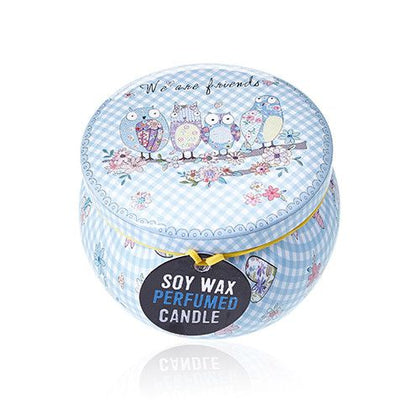 Parma Violet Art Tin Candle