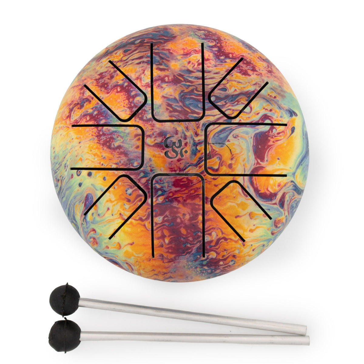Low Med Happy Drum Volcanic Splash - 14x7cm